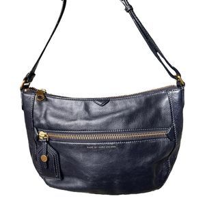 Marc Jacobs Navy Blue Messenger Shoulder Crossbody Bag